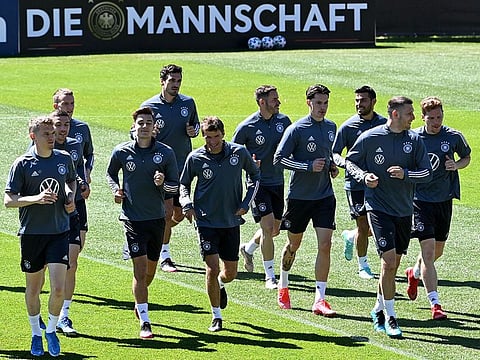 Germany squad in training ahead of the Euros