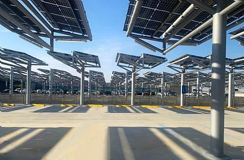 The completion of the three-megawatt sola photovoltaic facility was announced by Abu Dhabi Airports today.