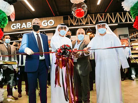 The launch of Grandiose Hypermarkets was attended by Hassan Al Hammadi, Secretary-General of the UAE Boxing Federation and of the Gulf Organising Committee