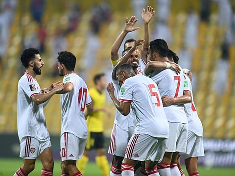 The UAE thrashed Malaysia 4-0