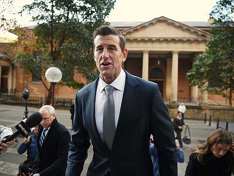 Ben Roberts-Smith arrives at the Federal Court in Sydney, Monday, June 7, 2021.