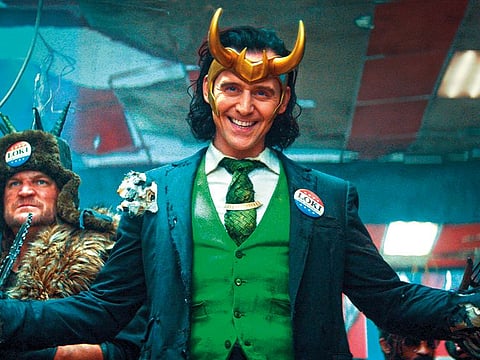 Tom Hiddleston as Loki.