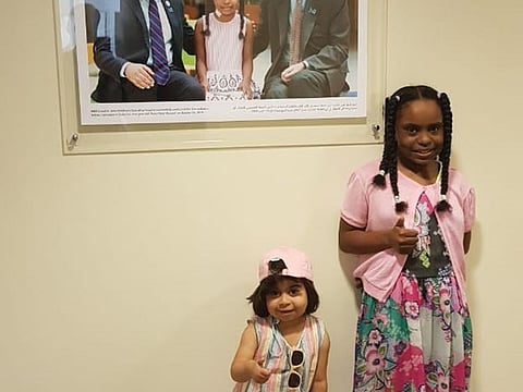 6 year old Reem and 9 year old Bana, among the first kidney transplant recipients.