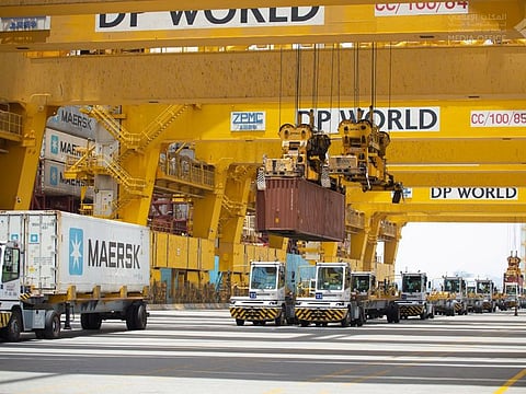 Jebel Ali port, DP world in Dubai