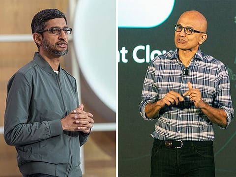It was only when Sundar Pichai (left) and Satya Nadella took leadership roles that the world started noticing Indian corporate leadership.
