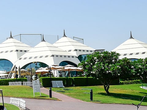 The famous Emirates Golf Club clubhouse