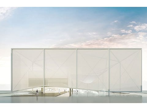 An artist's rendering of the Brazil Pavilion.