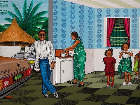 Chéri Samba, A successful life, 1995 (130 x 195 cm)