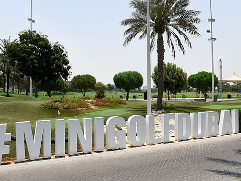 Mini-golf is a big draw at Dubai Creek Golf & Yacht Club