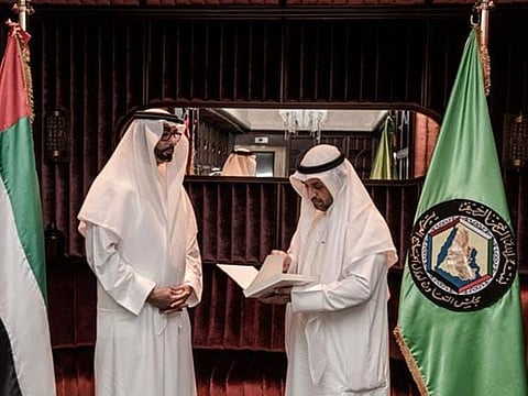 Mohammed bin Ahmed Al Bowardi, UAE Minister of State for Defence, yesterday received Dr Nayef Falah Al Hajraf, Secretary-General of the Gulf Cooperation Council (GCC).