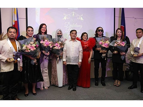 From left: Angel Tesorero, Fevie Laurilla, Josie Conlu, Mary Jane Alvero-Al Mahdi, Consul-General Paul Raymund Cortes and wife, Yasmin Balajadia-Cortes, Michael Cinco, Lalaine Chu-Benitez and Ace Lester Quijada.