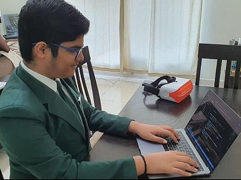 Aarush Rajani, a Grade 8 student of Delhi Private School Sharjah (DPS Sharjah), has built a JavaScript-based web component that instantly identifies if a student is straying away and alerts the invigilator of the class about the incident.