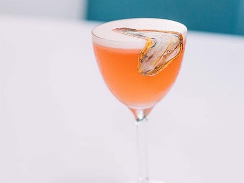 Salvador Dalí's surrealist artwork The Persistence of Memory, represented in a mocktail at the MINA Brasserie.