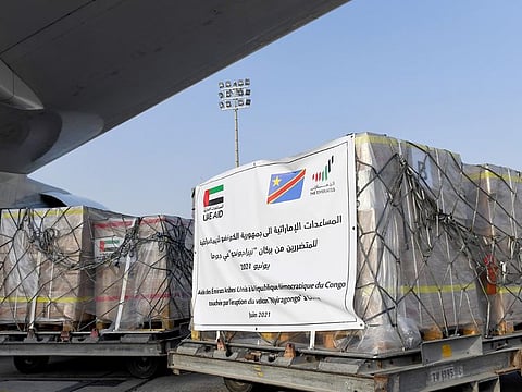 The UAE aid shipment destined for Congo.