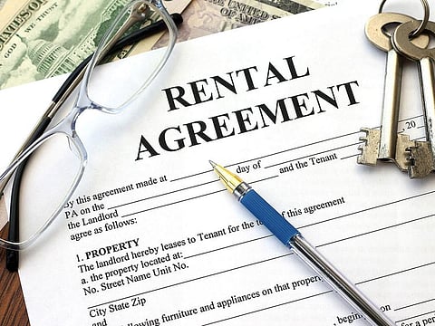Rental lease agreement contract