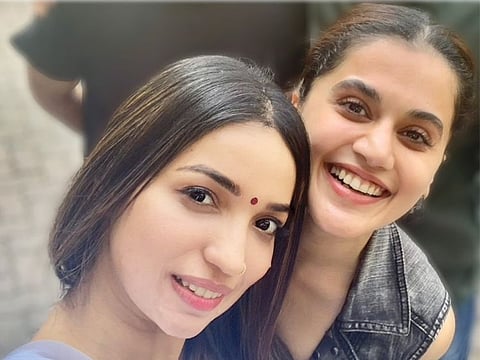 Kanika Dhillon and Taapsee Pannu