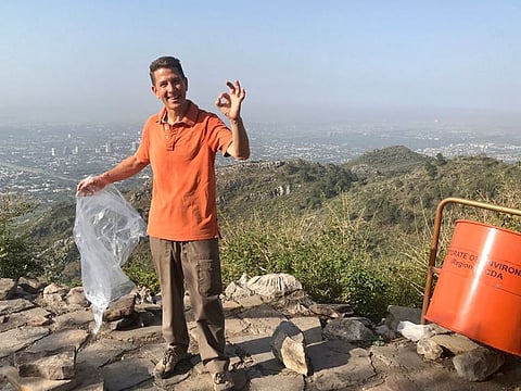 In a tweet, UK High Commissioner Dr Christian Turner is seen pointing towards the cleaned-up hiking trails of the Margalla Hills observing: “What a difference a month makes!”
