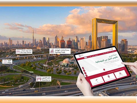 Dubai’s assets and its dictionary are displayed through the “Dubai Here” system.