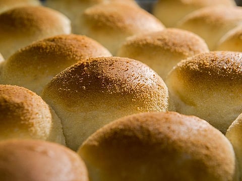 Baked to perfection, this soft and fluffy bread is priced at Dh1 in a pastry shop titled 'Panadero'