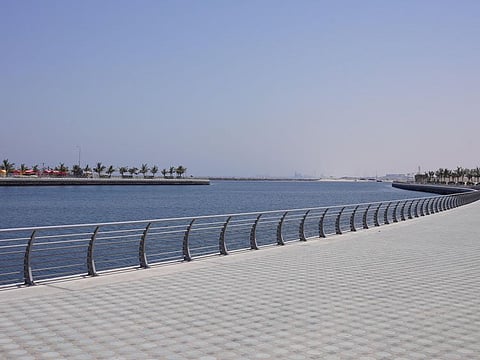 A view of Ajman Marina.