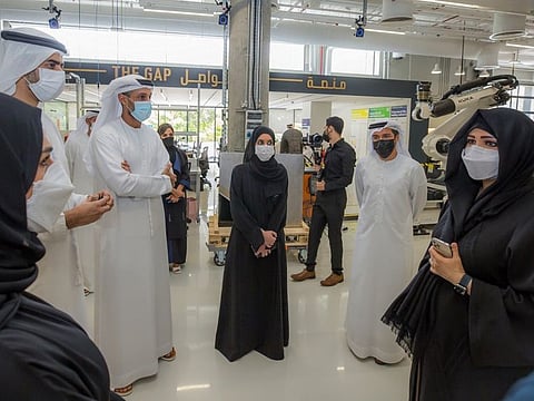 Shaikha Latifa Bint Mohammad Bin Rashid Al Maktoum CEO Khalfan Juma Belhoul and his team.
