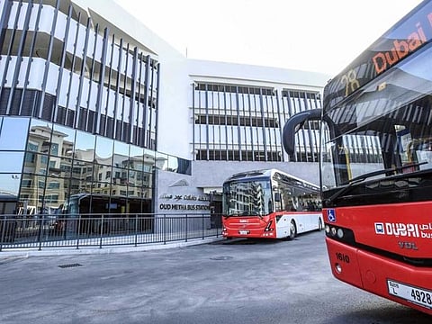 The new bus station at Oud Metha, Dubai.