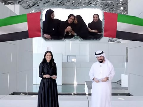 A still from the virtual awards ceremony for the Mohamed bin Zayed Award for Best GCC Teacher.