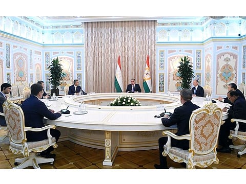 President of Tajikistan, Emomali Rahmon addressed National Security Advisors (NSAs) of Shanghai Cooperation Organization (SCO) countries, in Dushanbe on Wednesday