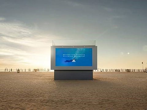 Liquid billboard by adidas