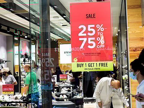 Up to 75% off. Even 80%. This summer of retail, UAE shoppers are being offered some handsome discounts. And they will also benefit from prices dropping organically as inflation eases.
