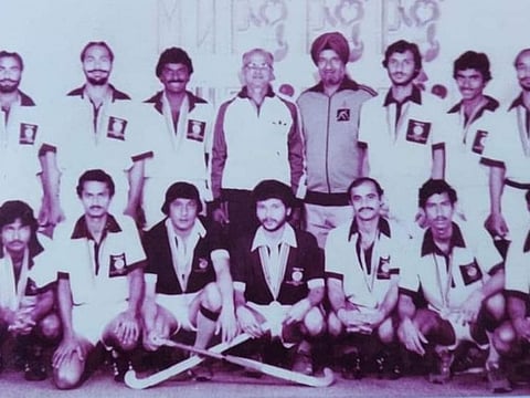 Golden memories: Zafar Iqbal (second from left, kneeling) was a key member of Indian hockey team which last won the Olympics gold in Moscow 1980.