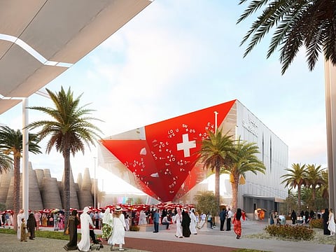 The Switzerland pavilion at Dubai Expo 2020.