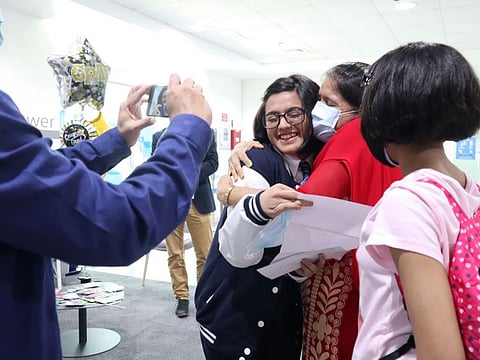 Durga Chandrashekhar with her family.