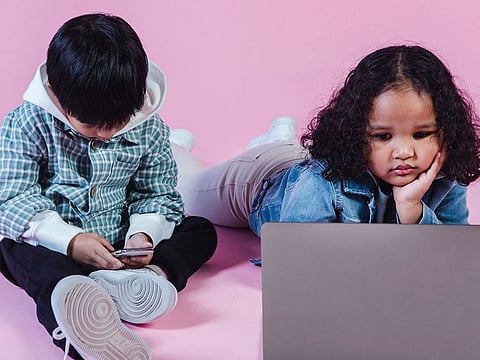 According to US-based Centre for Parenting, kids over the age of eight spend about 44.5 hours each week in front of digital screens.