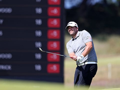 England's Jack Senior in action during the first round at Scottish Open on Thursday.