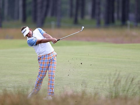 Ian Poulter in action at the Scottish Open
