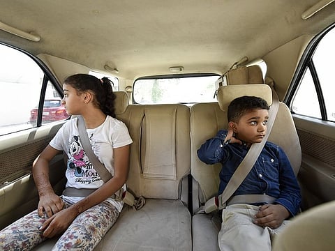 Apart from the fine, a motorist will also be slapped with four traffic black points for not wearing a seat belt and each passenger will be fined Dh400 for failing to buckle up. Picture for illustrative purposes only.