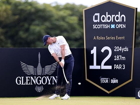 Rory McIlroy in action at the Scottisn Open
