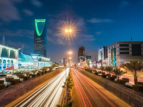 A view of Riyadh skyline.