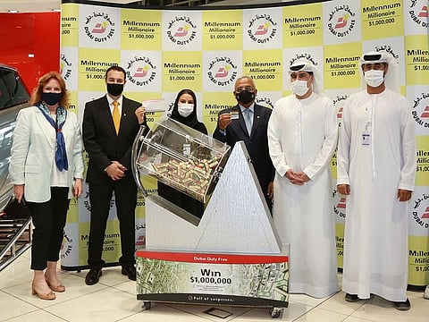 The latest Dubai Duty Free Millennium Millionaire and Finest Surprise draw held in Dubai on Wednesday.