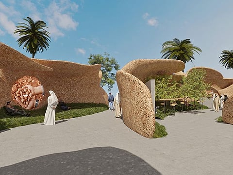 Garden space in Investment Corporation of Dubai (ICD) Pavilion at Expo 2020 Dubai