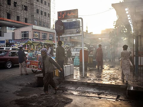 A street scene in Kabul, Afghanistan, on July 2, 2021