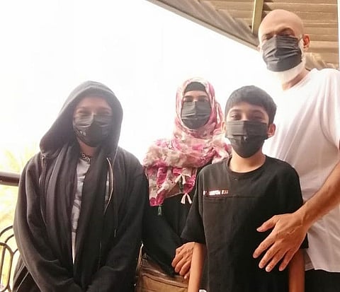 Dr Farhana Naz Amir with her family.