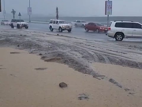 Motorists urged to drive carefully and slowly as it's raining in Fujairah today