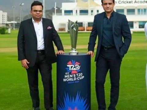 Sourav Ganguly (right) and Jay Shah, President and Secretary of the BCCI, have their three-year terms ending in September.