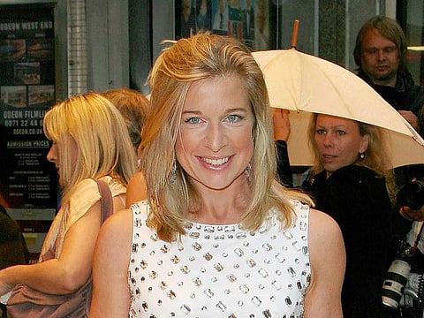 In this July 5, 2007, file photo, Katie Hopkins arrives at the film premiere of "Hairspray" in London. Australian officials said Monday, July 19, 2021, the far-right British commentator will be deported after she boasted on social media that she planned to breach quarantine rules.