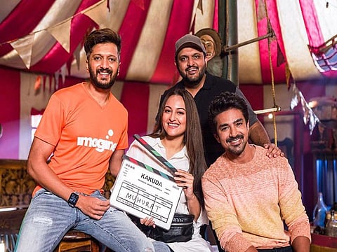 Riteish Deshmukh, Sonakshi Sinha, Saqib Saleem and Aditya Sarpotdar
