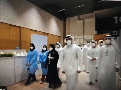 DOH officials on their inspection rounds