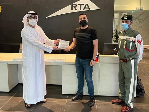 Frontline workers at Dubai Police Command and Control Room, employees of the Roads and Transport Authorities (RTA) and others who are working during the Eid holidays received the packages with a message from Dubai Police, wishing them a happy Eid.