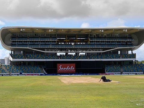 Kensington Oval after the abandoned 2nd ODI between West Indies and Australia.